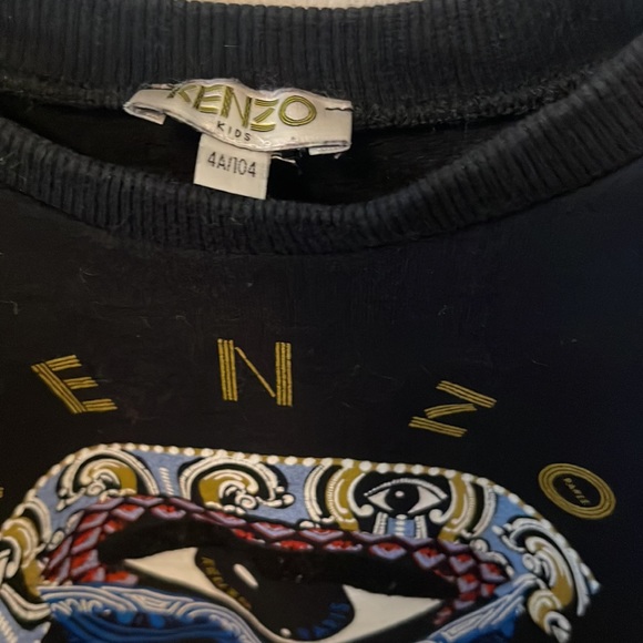 Black Kenzo Kids Eye Sweatshirt - Picture 2 of 4